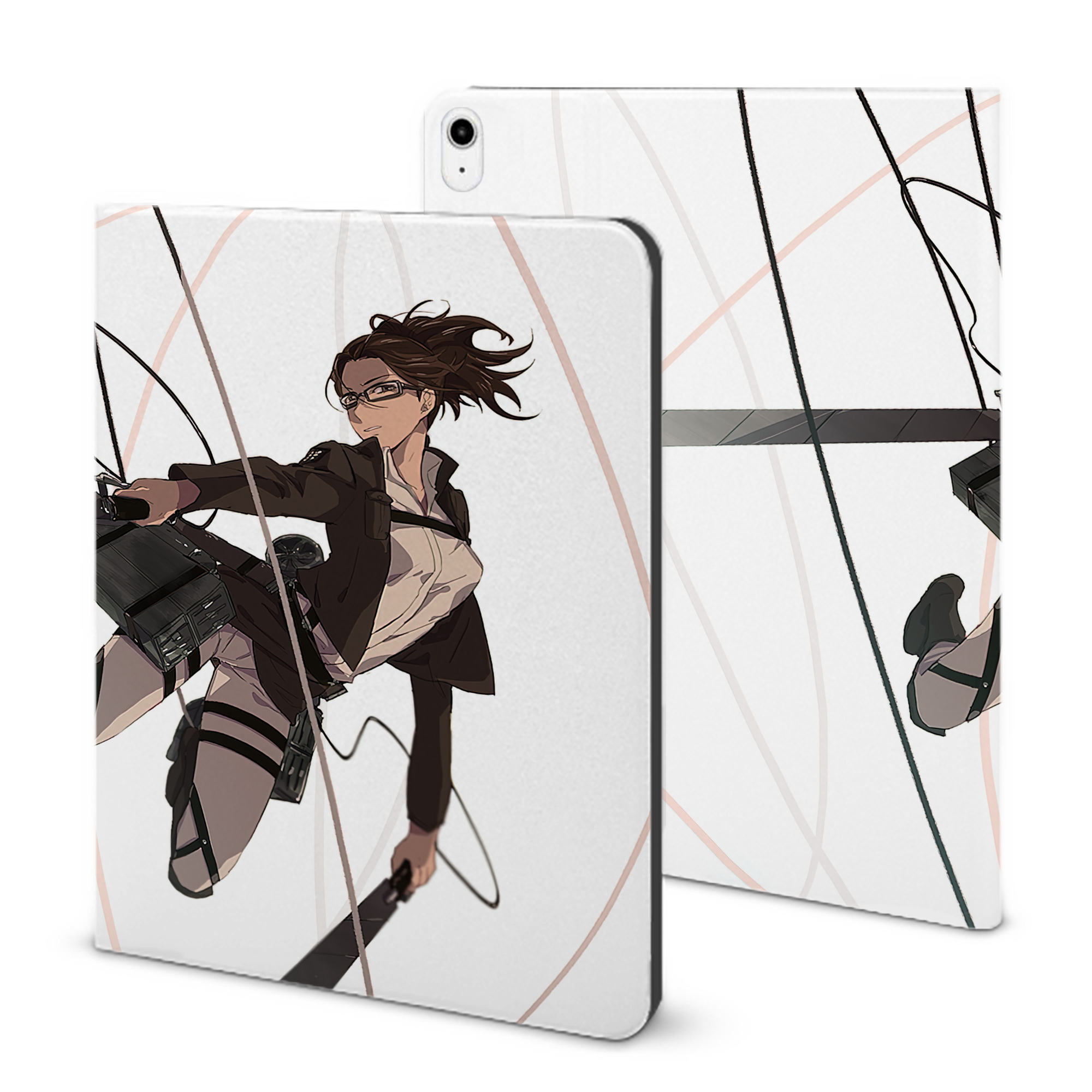 （画像用） 進撃の巨人 Attack on Titan IPadケース ペンホルダー付き ブックスタイルデザイン